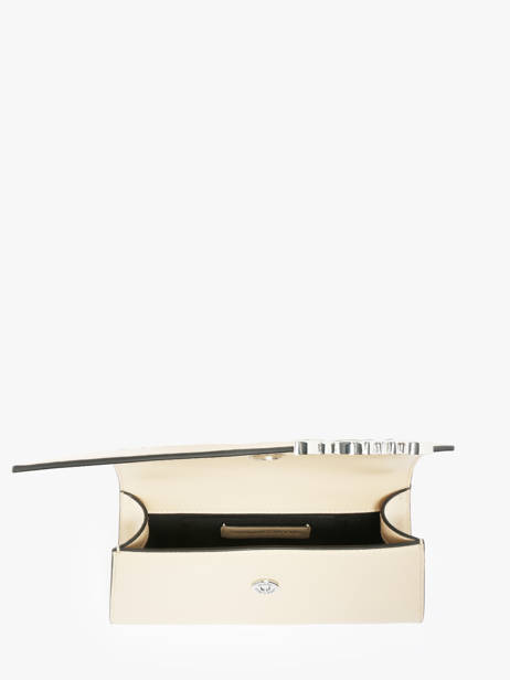 Cross Body Tas K Signature Leder Karl lagerfeld Beige k signature A1W30458 ander zicht 3